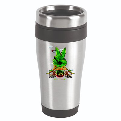 Rasta Jamaica Peace Love Unity 16oz Travel Tumbler