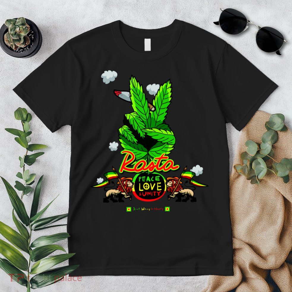 Rasta Jamaica Peace Love Unity Premium T-Shirt
