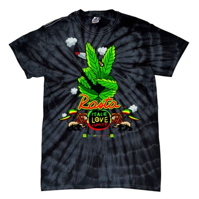 Rasta Jamaica Peace Love Unity Tie-Dye T-Shirt