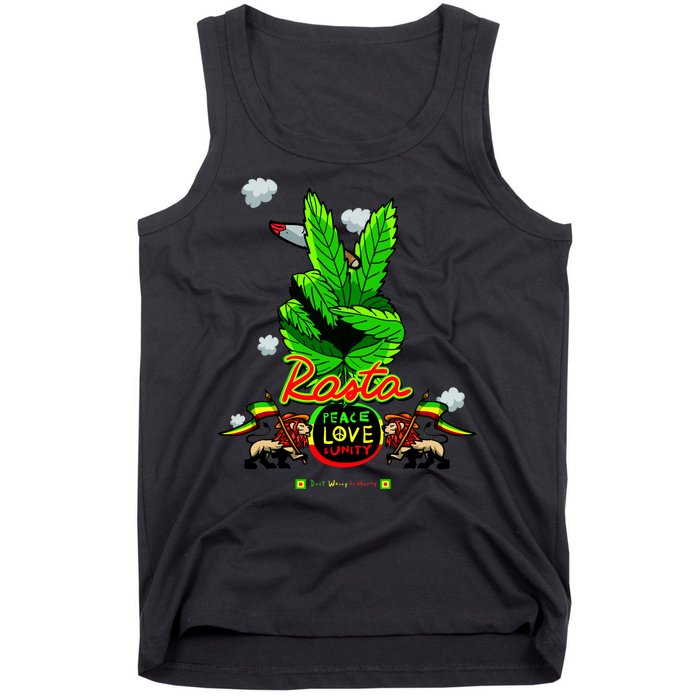 Rasta Jamaica Peace Love Unity Tank Top