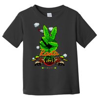 Rasta Jamaica Peace Love Unity Toddler T-Shirt