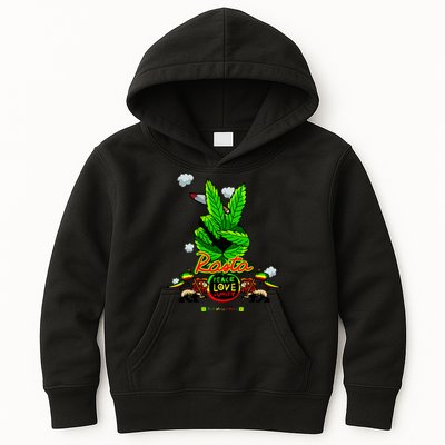 Rasta Jamaica Peace Love Unity Kids Hoodie