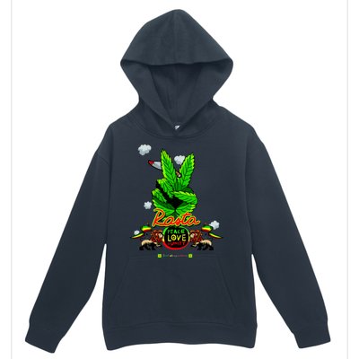 Rasta Jamaica Peace Love Unity Urban Pullover Hoodie