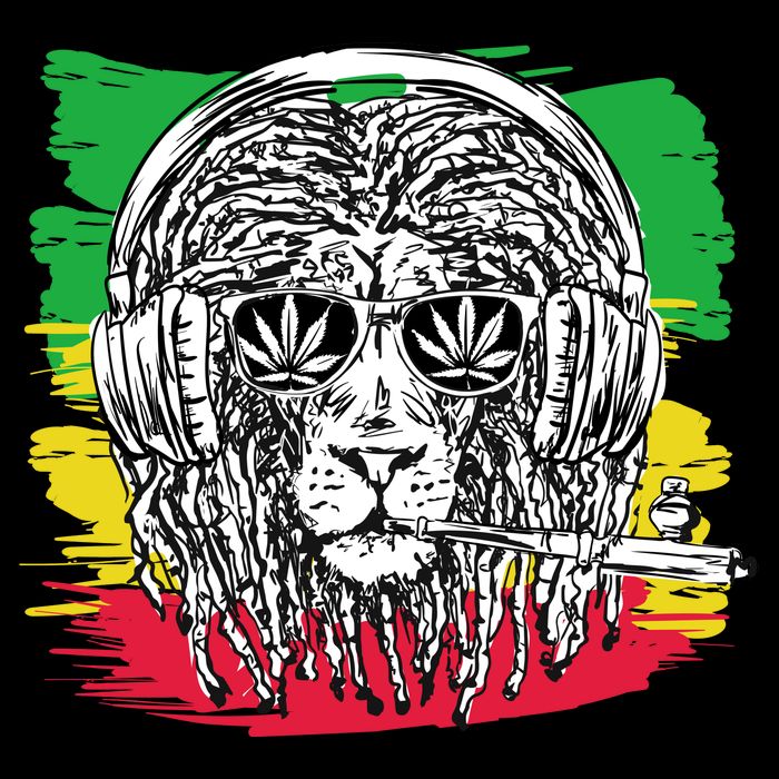 Rasta Lion With Glasses Smoking A Joint City Backpack