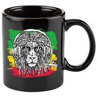 Rasta Lion With Glasses Smoking A Joint 11oz C Handle Ceramic Mug