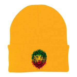 Rasta theme with lion head Knit Cap Winter Beanie