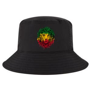 Rasta theme with lion head Cool Comfort Performance Bucket Hat