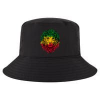 Rasta theme with lion head Cool Comfort Performance Bucket Hat