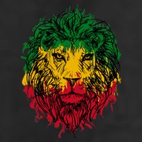 Rasta theme with lion head Cool Comfort Performance Bucket Hat