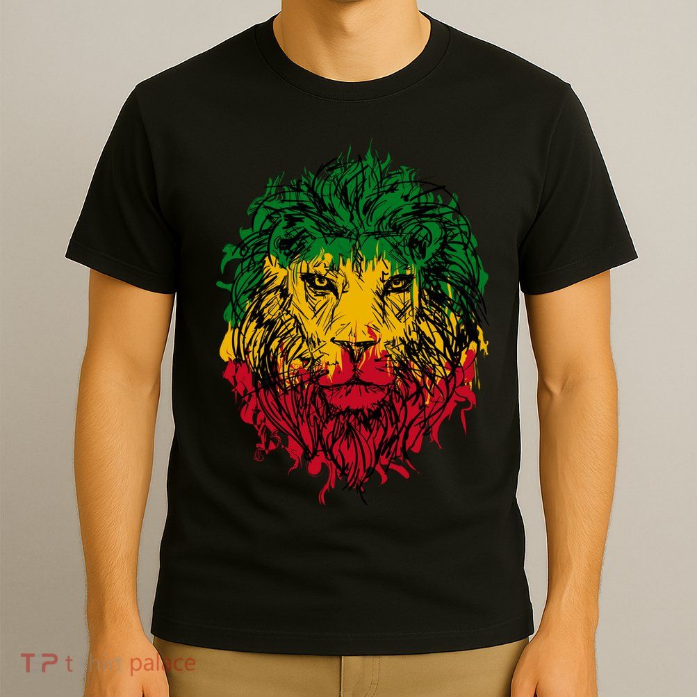 Rasta theme with lion head T-Shirt