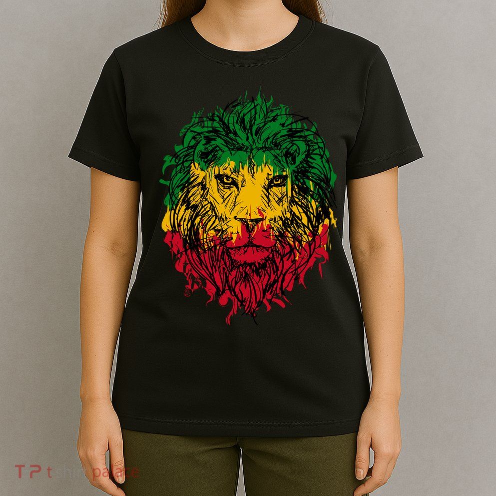 Rasta theme with lion head T-Shirt