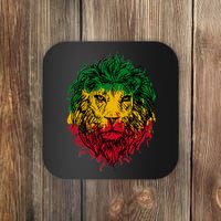 Rasta theme with lion head Coaster