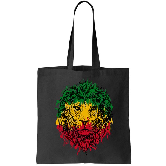 Rasta theme with lion head Bag