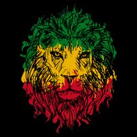 Rasta theme with lion head Bag