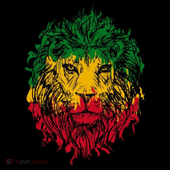 Rasta theme with lion head Womens T-Shirt