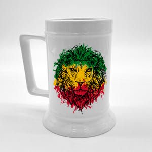 Rasta theme with lion head Beer Stein