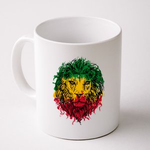 Rasta theme with lion head Coffee Mug