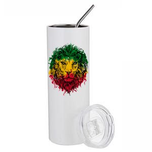 Rasta theme with lion head Stainless Steel Tumbler