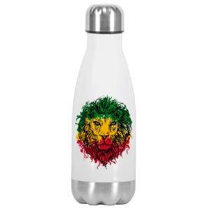 Rasta theme with lion head Stainless Steel Insulated Water Bottle