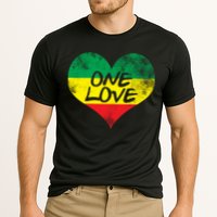 Rastafari One Love Vintage Jamaican Heart Performance Shirt