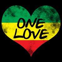 Rastafari One Love Vintage Jamaican Heart Apron