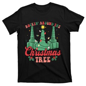 Rockin Around The Xmas Tree Nurse Respiratory Therapist T-Shirt