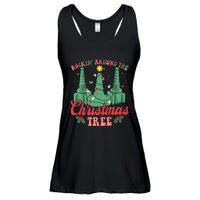 Rockin Around The Xmas Tree Nurse Respiratory Therapist Ladies Essential Flowy Tank