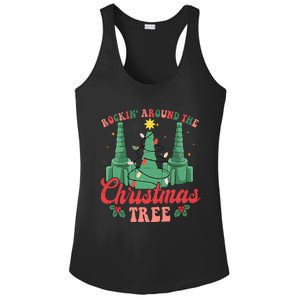 Rockin Around The Xmas Tree Nurse Respiratory Therapist Ladies PosiCharge Competitor Racerback Tank