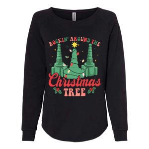 Rockin Around The Xmas Tree Nurse Respiratory Therapist Womens California Wash Sweatshirt