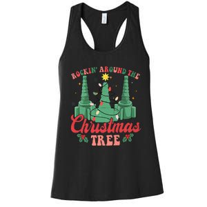 Rockin Around The Xmas Tree Nurse Respiratory Therapist Women's Racerback Tank