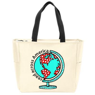 Reads Across That America Reading Lover Teacher Reader Zip Tote Bag
