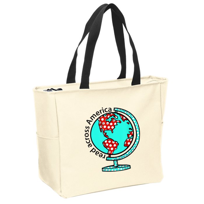 Reads Across That America Reading Lover Teacher Reader Zip Tote Bag