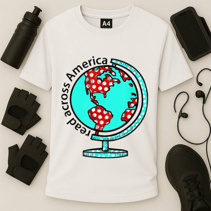 Reads Across That America Reading Lover Teacher Reader Performance Shirt