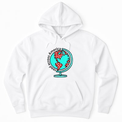 Reads Across That America Reading Lover Teacher Reader Hoodie