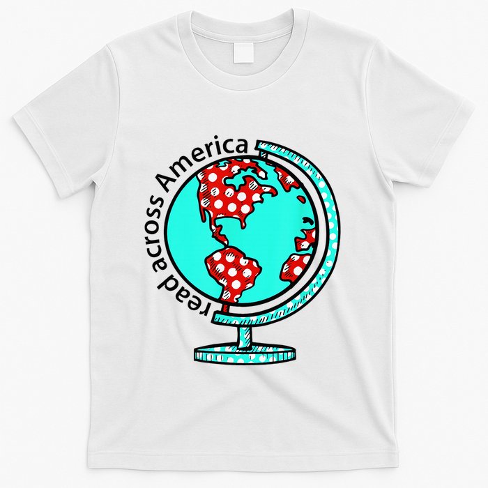 Reads Across That America Reading Lover Teacher Reader T-Shirt