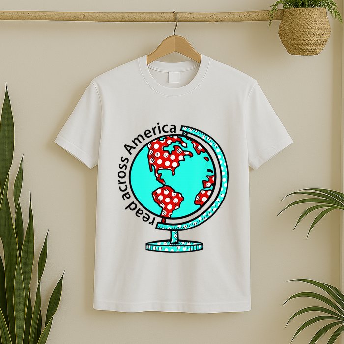 Reads Across That America Reading Lover Teacher Reader T-Shirt