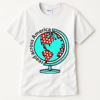 Reads Across That America Reading Lover Teacher Reader Tall T-Shirt