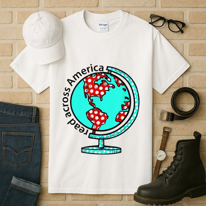 Reads Across That America Reading Lover Teacher Reader Tall T-Shirt