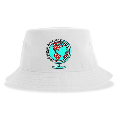 Reads Across That America Reading Lover Teacher Reader Sustainable Bucket Hat