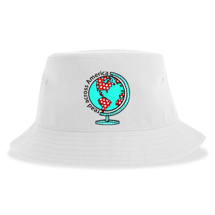 Reads Across That America Reading Lover Teacher Reader Sustainable Bucket Hat