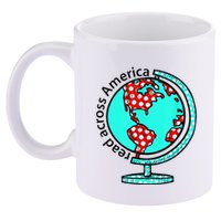 Reads Across That America Reading Lover Teacher Reader 11oz C Handle Ceramic Mug