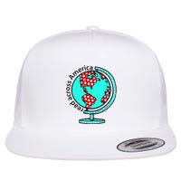 Reads Across That America Reading Lover Teacher Reader Flatbill Hat