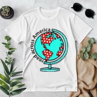 Reads Across That America Reading Lover Teacher Reader Premium T-Shirt