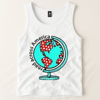 Reads Across That America Reading Lover Teacher Reader Tank Top