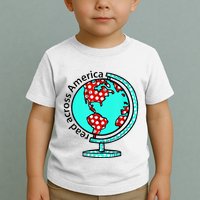 Reads Across That America Reading Lover Teacher Reader Toddler T-Shirt