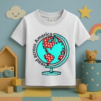 Reads Across That America Reading Lover Teacher Reader Toddler T-Shirt