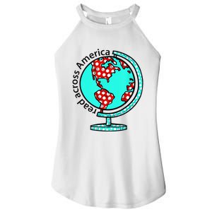 Reads Across That America Reading Lover Teacher Reader Women’s Perfect Tri Rocker Tank