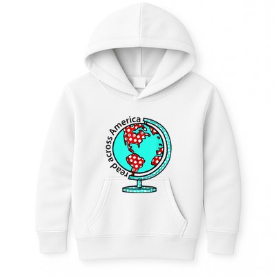 Reads Across That America Reading Lover Teacher Reader Kids Hoodie