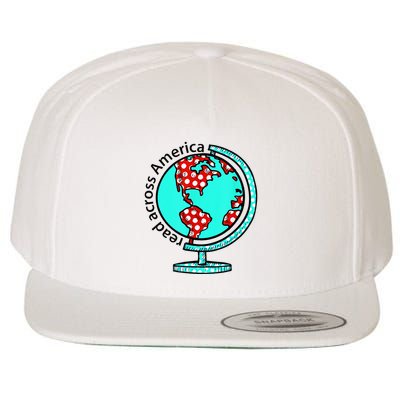 Reads Across That America Reading Lover Teacher Reader Wool Snapback Cap