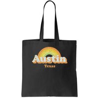 Retro Austin Texas Tx Vintage 70s Rainbow Design Bag